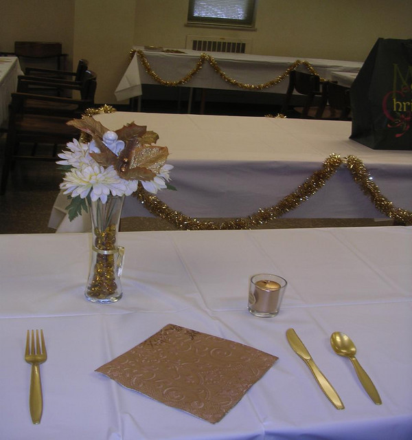 Place setting for an angel.