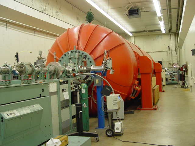 Low-energy beam line and accelerator.