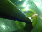 Column inside the tank.
