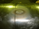 Corona mark on terminal shell (flash).