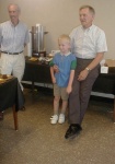 Prof. Simms and family member.