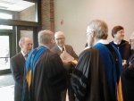 Prof. Emeritus Norman Pearlman, Prof. Gutay, Ralph P. Hudson, Prof. Giordano, Prof. Koltick, Prof. Ramdas