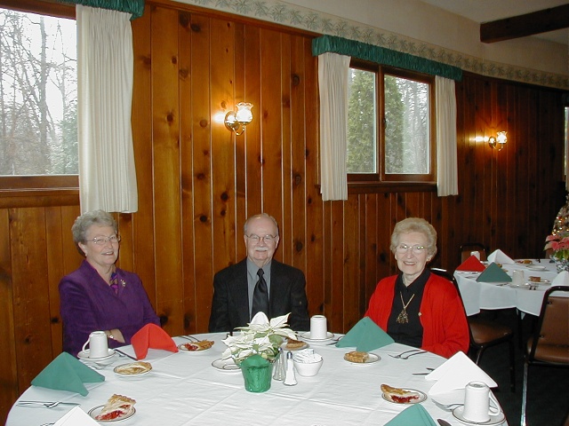 Shirley Farmer with Mr. & Mrs. Leatherman.