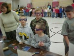 How 3-D glasses allow two dimensions to become 3-dimensional.
