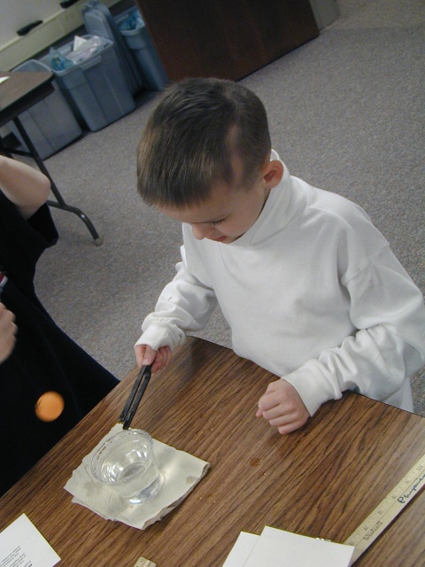 Exploring vibrations with the tuning fork.