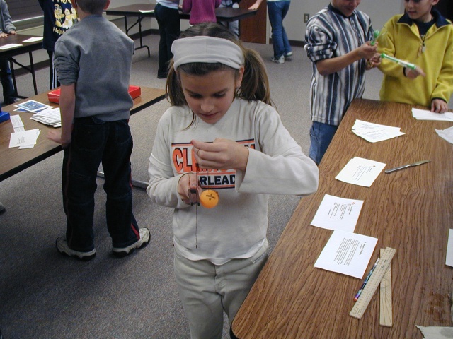Watching the effect of vibrations on a ping pong ball.