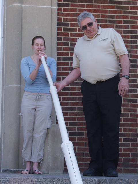 How many ways can you use pcv tubing?  Just ask Roger Boyce, the demo guy!