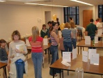Many hands-on activities teach physics principles.