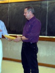 Tom Halsmer recipient of the Outstanding Service Award.