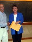 Barb Scudder recipient of the Outstanding Clerical Award.