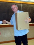 Andrzej Lewicki honored for 10 years of service.