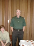 Prof. Finley (standing) and Dr. Cooper (seated).