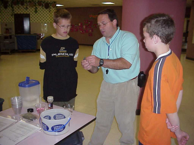 Greg learning about surface tension