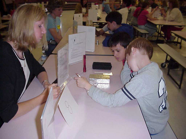 Jake examining light absorption and transmission