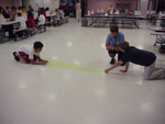 Keertan learning about longitudinal wave motion