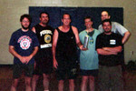 Champions! 
(l-r): M. Fosmire, K. Schmitter, B. Poer, M. Caffee, P. Smith, M. Lister