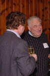 Former Dean Felix Haas and Mrs. Margaret Haas with Professors Norbert Neumeister &  Laszlo Gutay.
