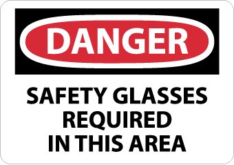 Danger Safety Glasses