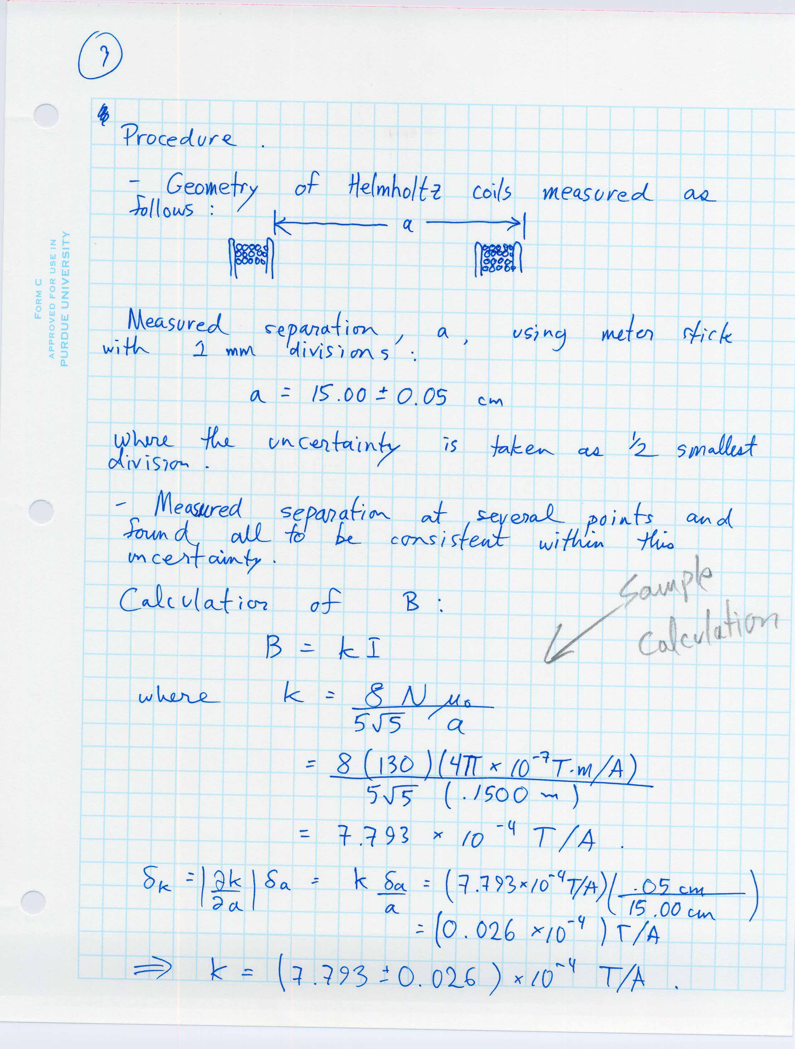 Physics lab reports examples