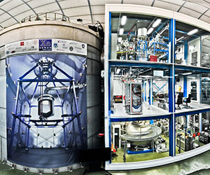 The XENON experiment at the Gran Sasso underground laboratory in Italy.