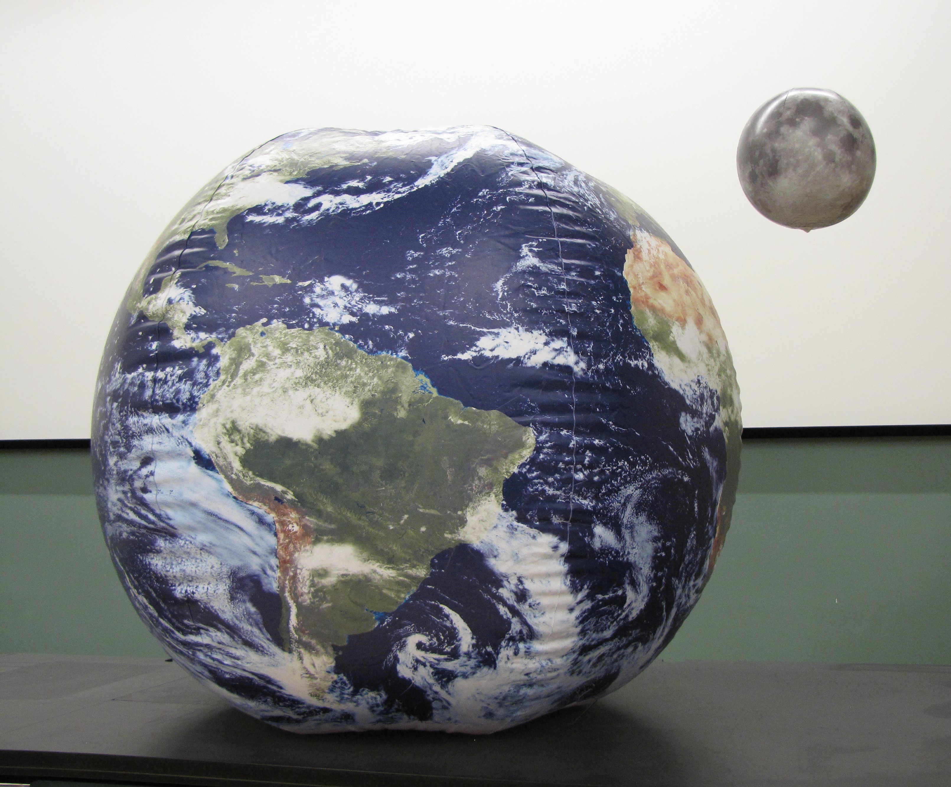 Inflatable Earth and Moon