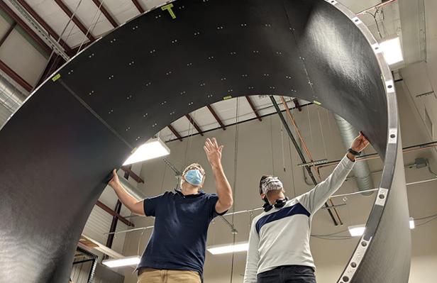 This prototype tube is part of the “High-Luminosity LHC upgrade of the CMS detector."