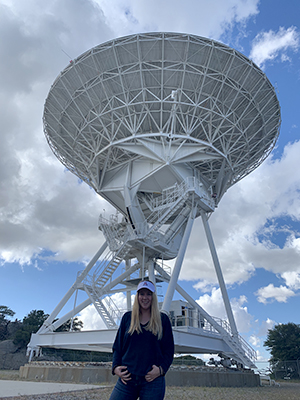 As an undergrad at Arizona State, Dickinson was able to work with the Very Large Array Telescope on Kitt Peak, AZ. Photo provided by Danielle Dickinson.
