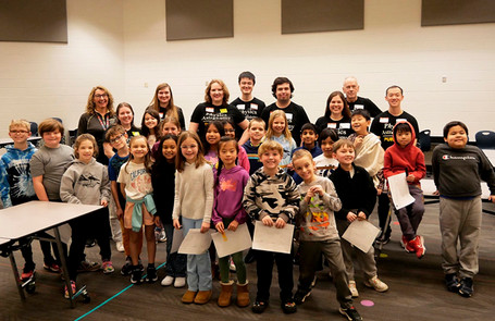Outreach Coordinator David Sederberg led his team of volunteers to Towne Meadow Elementary School in Carmel, IN, for a lesson in modeling the Earth and Moon.