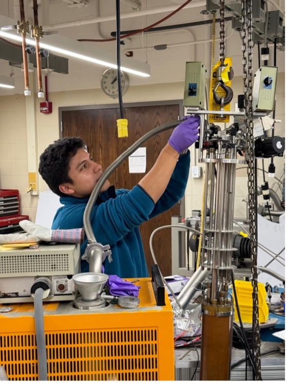 Ramon Guerrero working in a lab