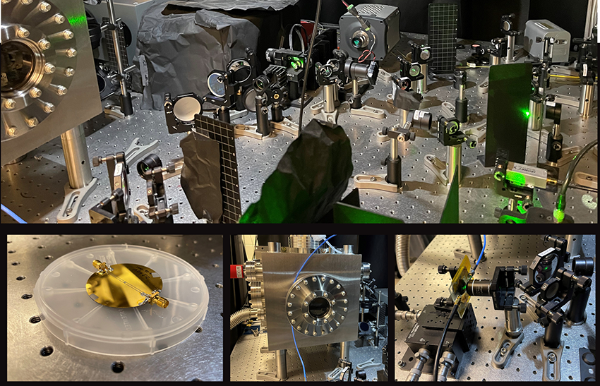 The optical setup for quantum sensing