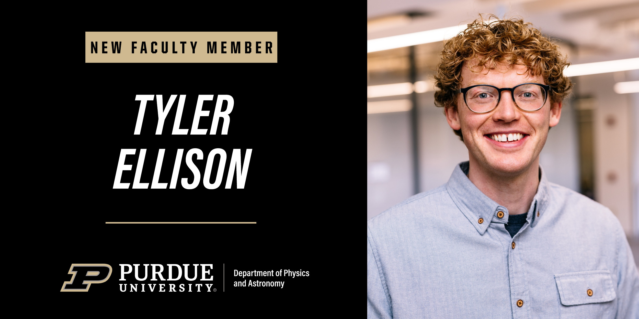 Tyler Ellison joins Purdue PhysAstro
