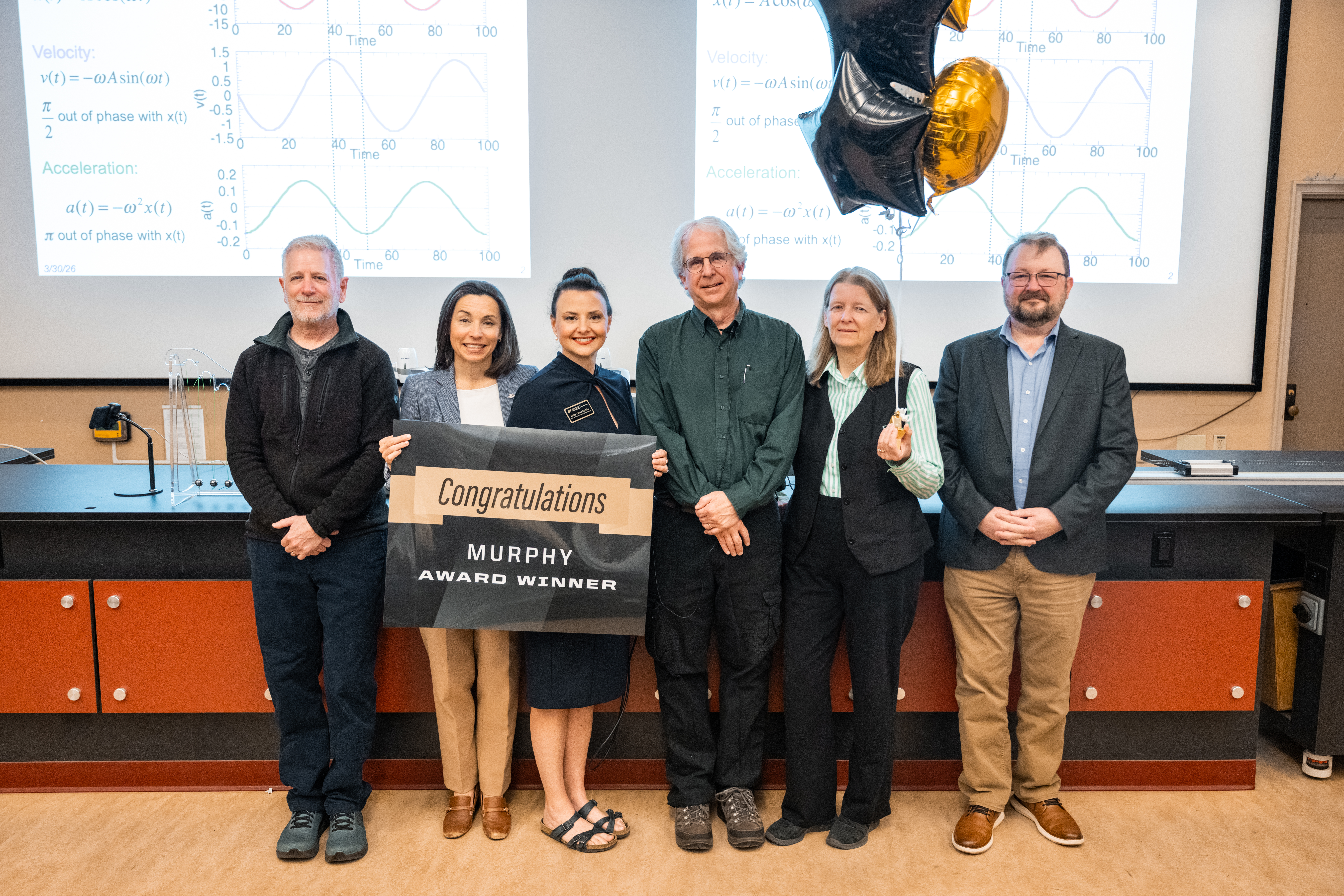 David Nolte accepting the Murphy Award