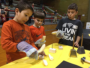 Cub scouts learning