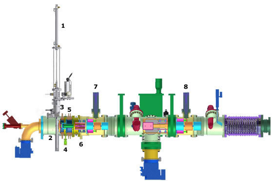 AMS injector beamline