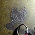 We found several marks like this on the painted wall of the tank. (Ring diameter = 1 cm)