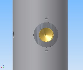 Hardened steel insert with cathode