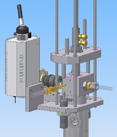 Sample receiver section